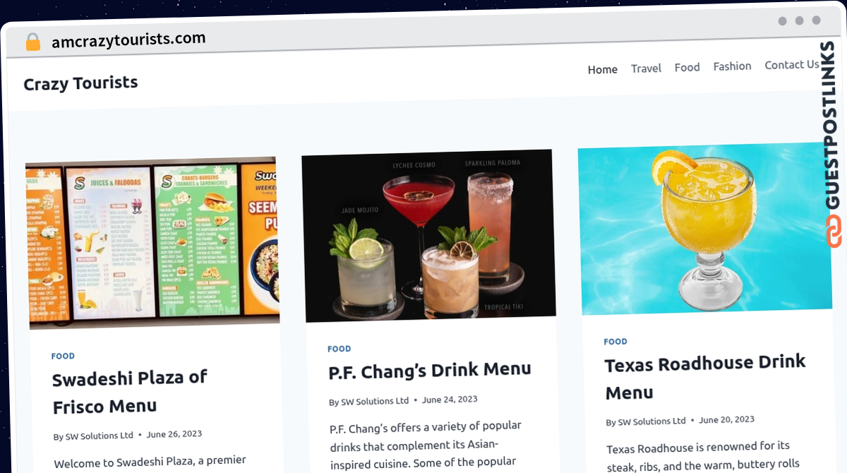 Publish Guest Post on amcrazytourists.com