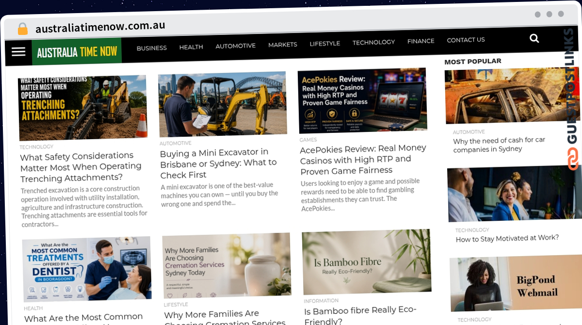 Publish Guest Post on australiatimenow.com.au