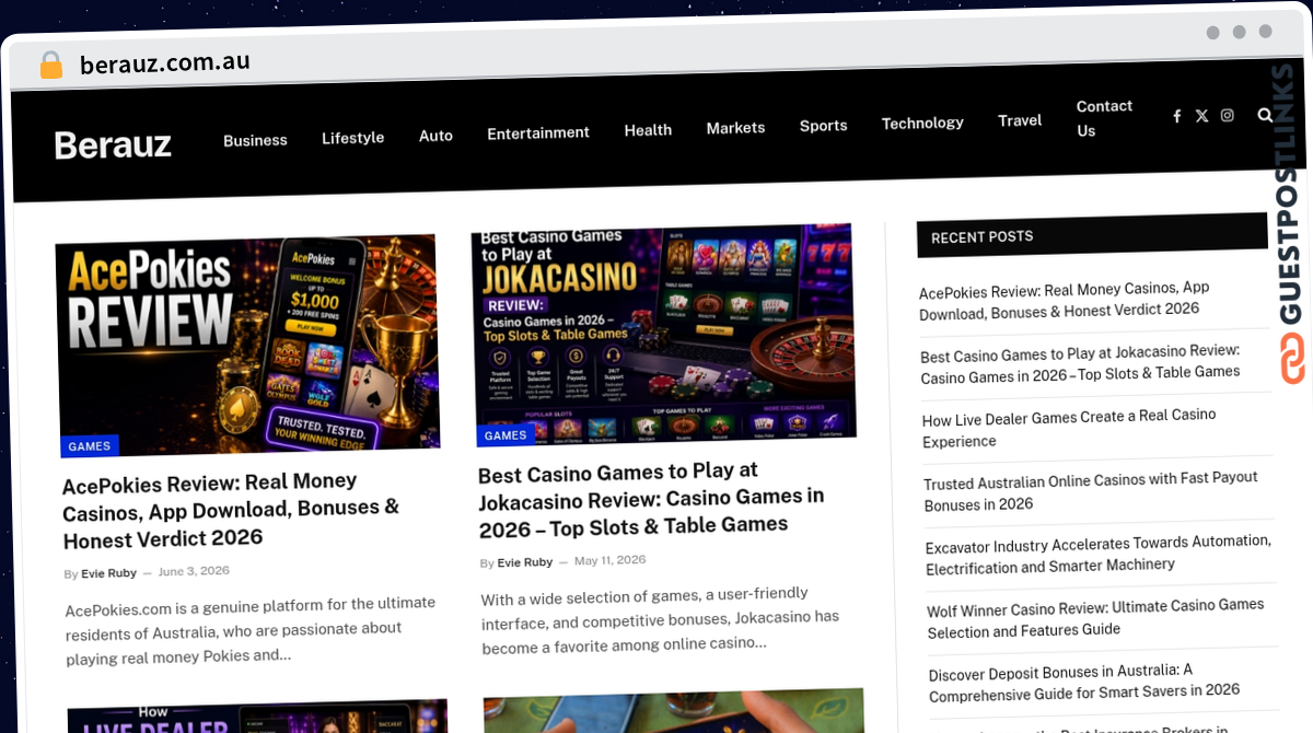 Publish Guest Post on berauz.com.au