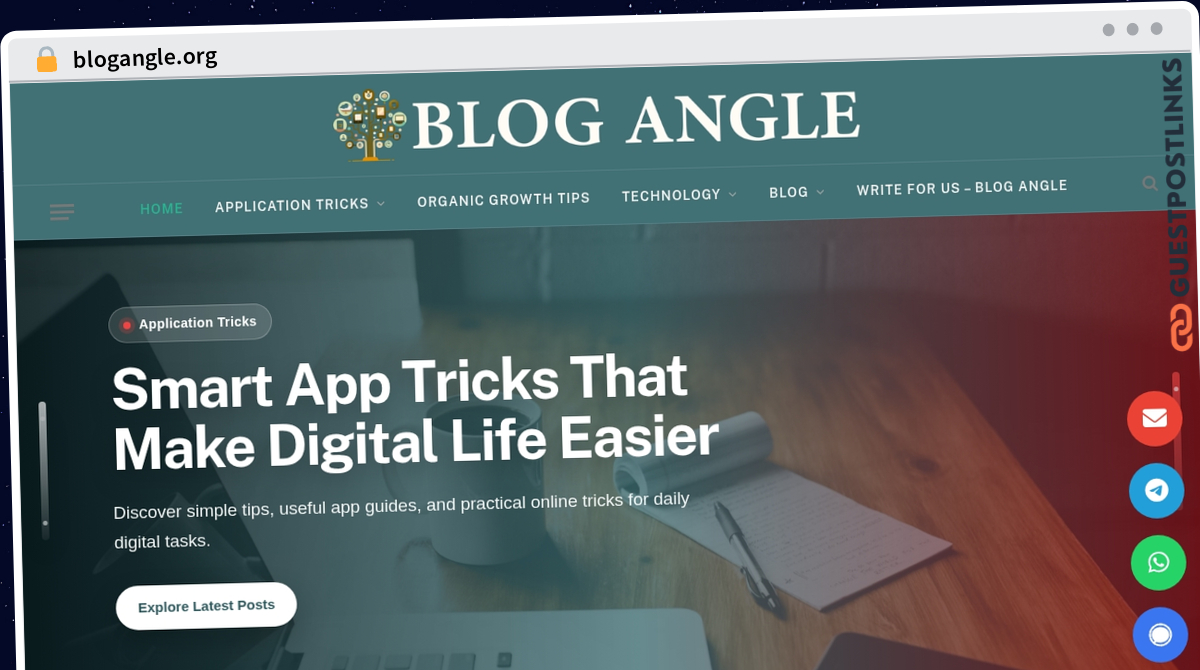 Publish Guest Post on blogangle.org