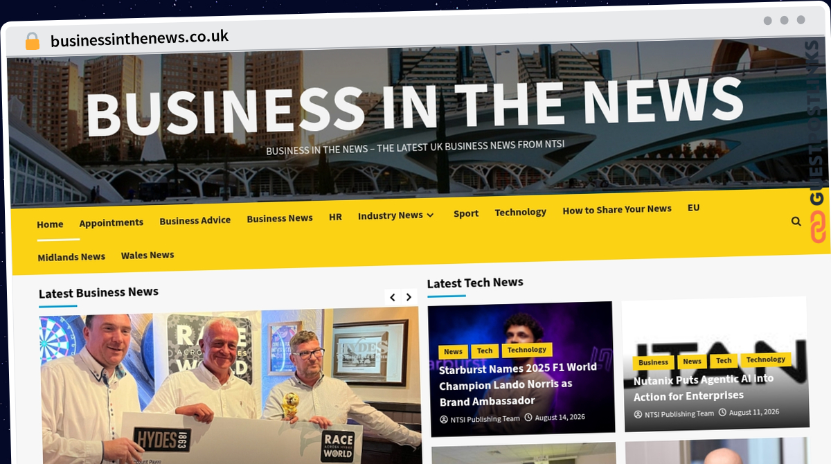 Publish Guest Post on businessinthenews.co.uk