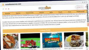 Publish Guest Post on canadianmenus.com