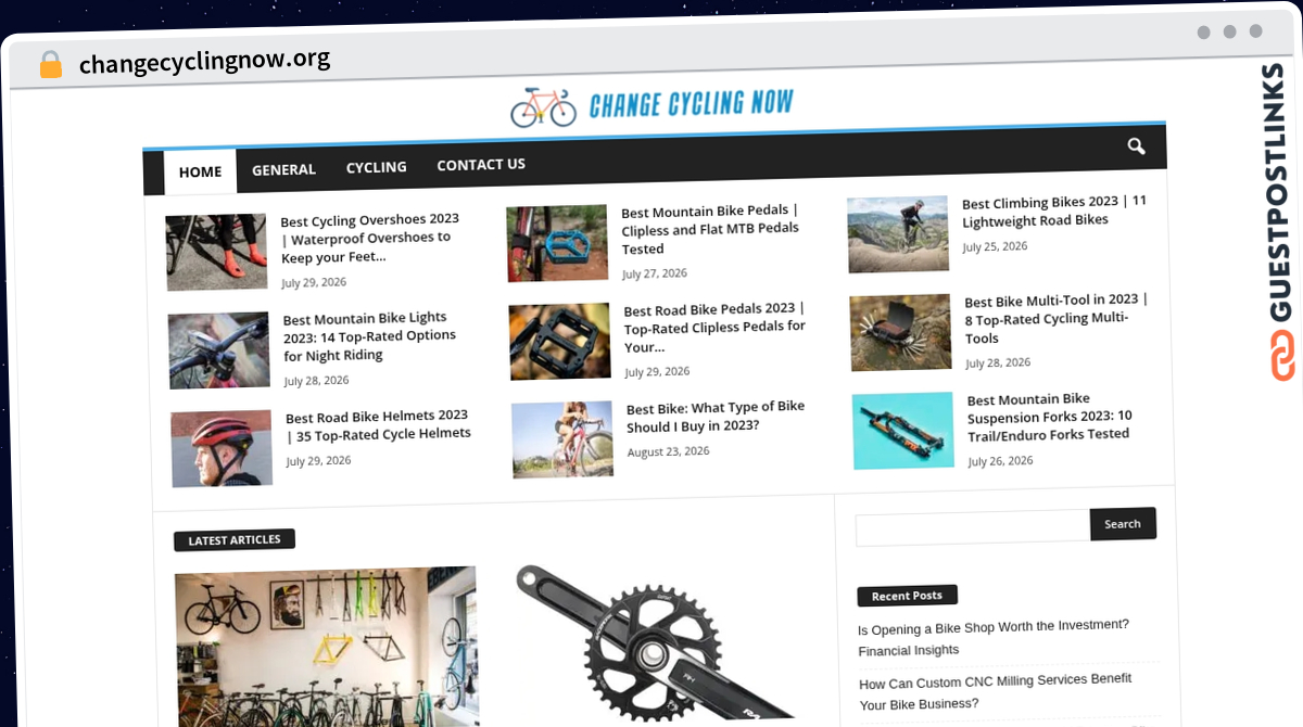 Publish Guest Post on changecyclingnow.org
