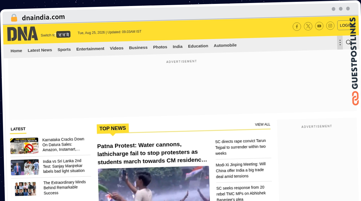 Publish Guest Post on dnaindia.com