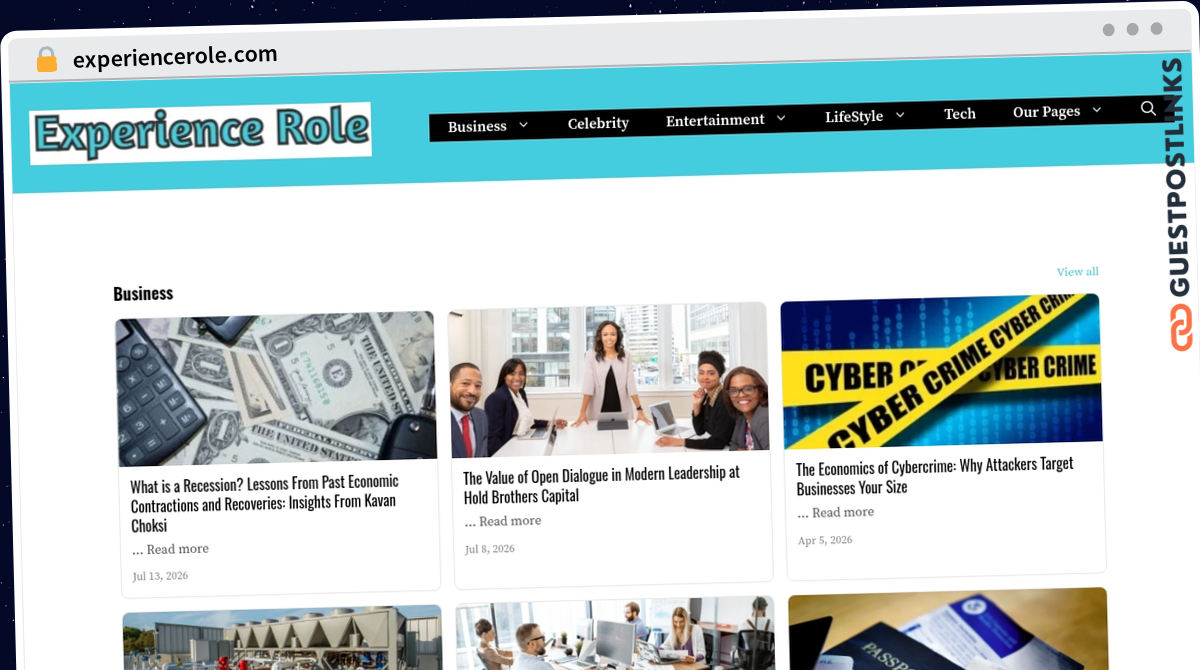 Publish Guest Post on experiencerole.com