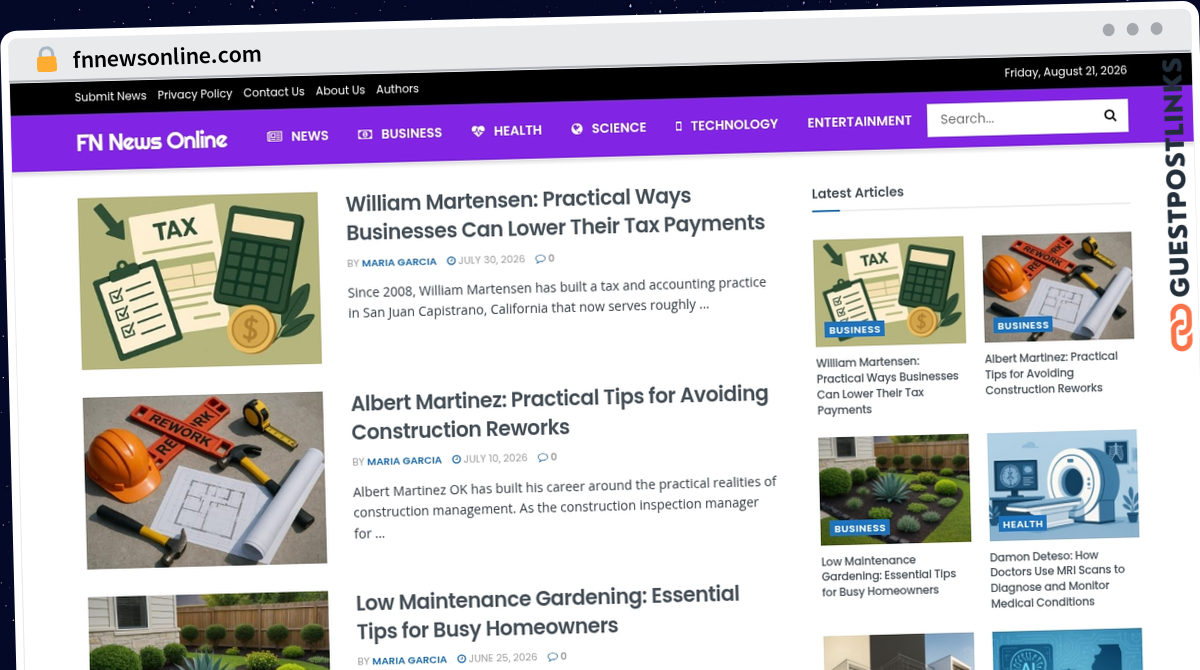 Publish Guest Post on fnnewsonline.com
