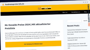 Publish Guest Post on foodmenupreise-info.de