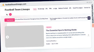 Publish Guest Post on footballteamlineups.com