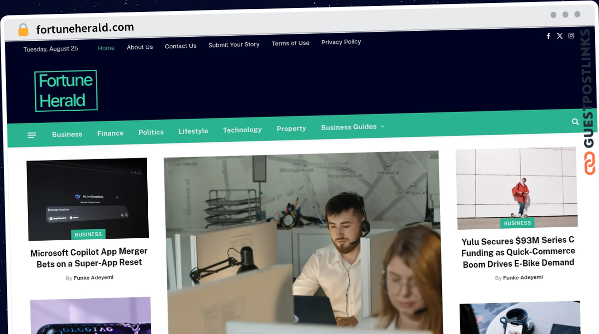 Publish Guest Post on fortuneherald.com