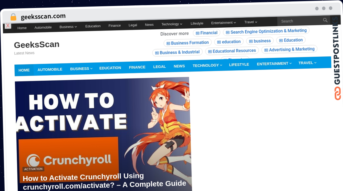 Publish Guest Post on geeksscan.com