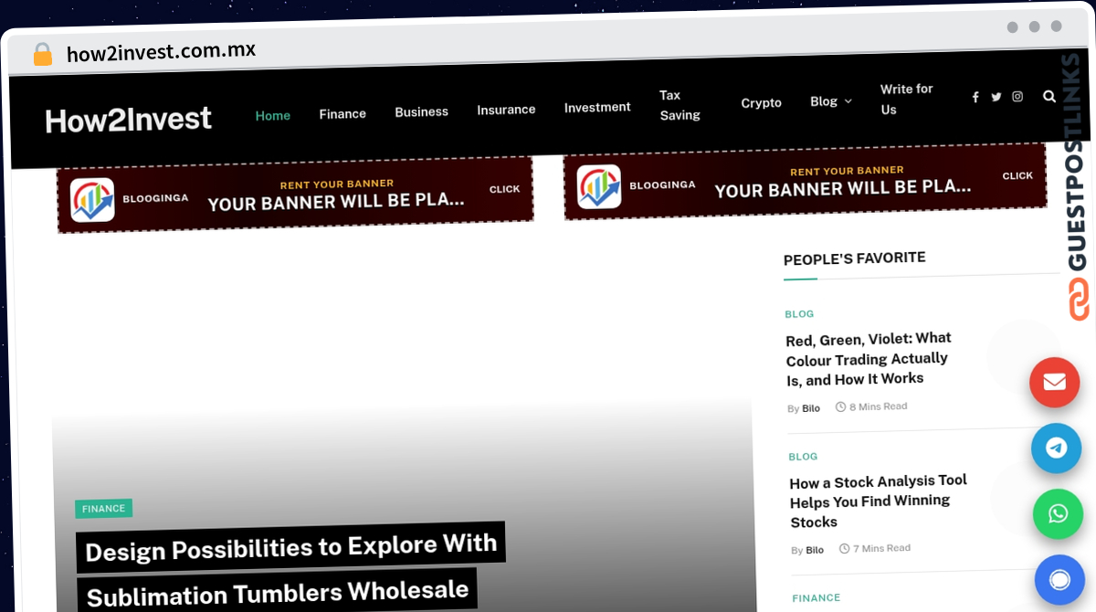 Publish Guest Post on how2invest.com.mx