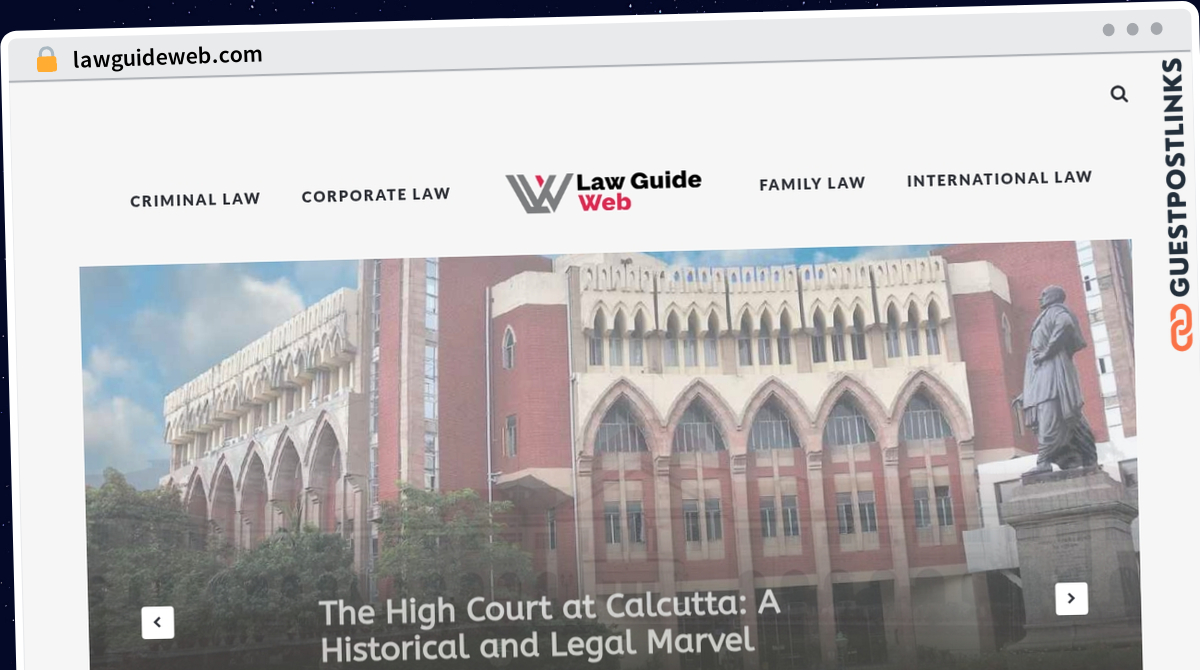 Publish Guest Post on lawguideweb.com