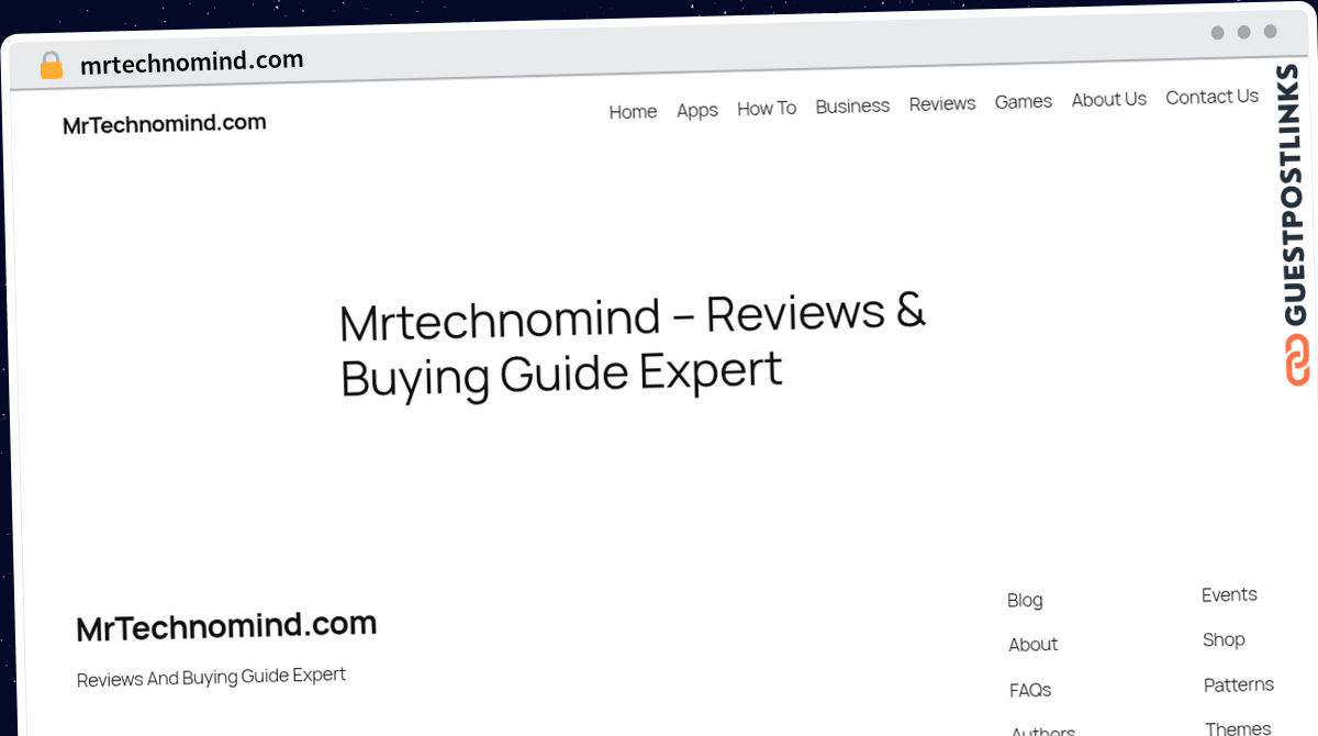 Publish Guest Post on mrtechnomind.com