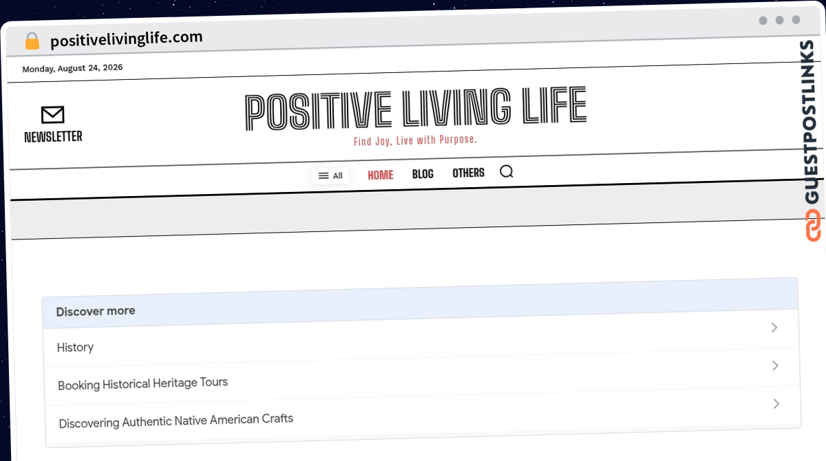 Publish Guest Post on positivelivinglife.com