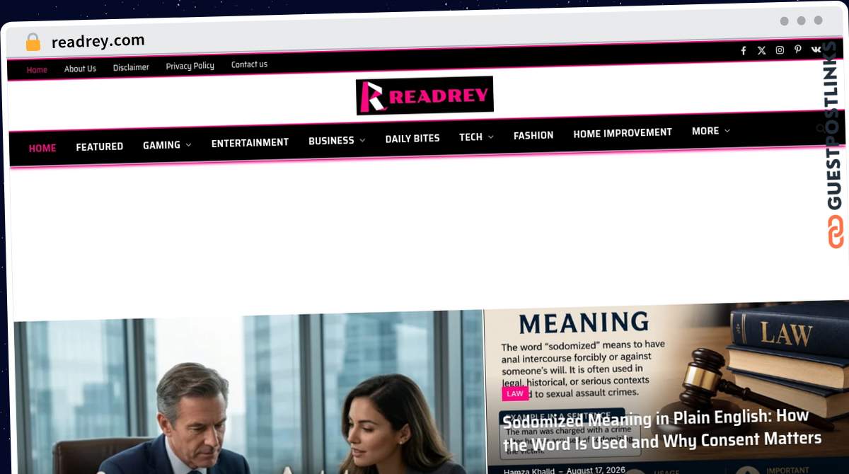 Publish Guest Post on readrey.com