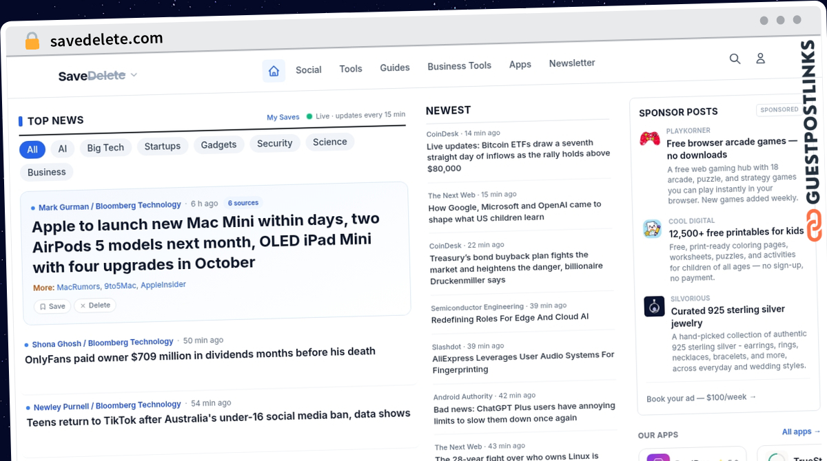 Publish Guest Post on savedelete.com