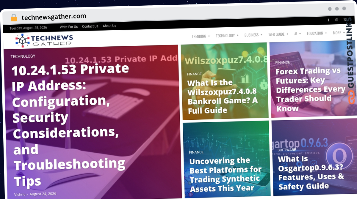 Publish Guest Post on technewsgather.com