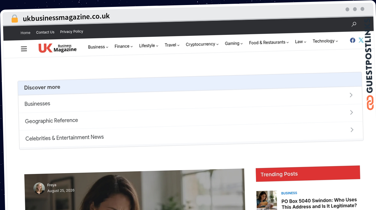 Publish Guest Post on ukbusinessmagazine.co.uk