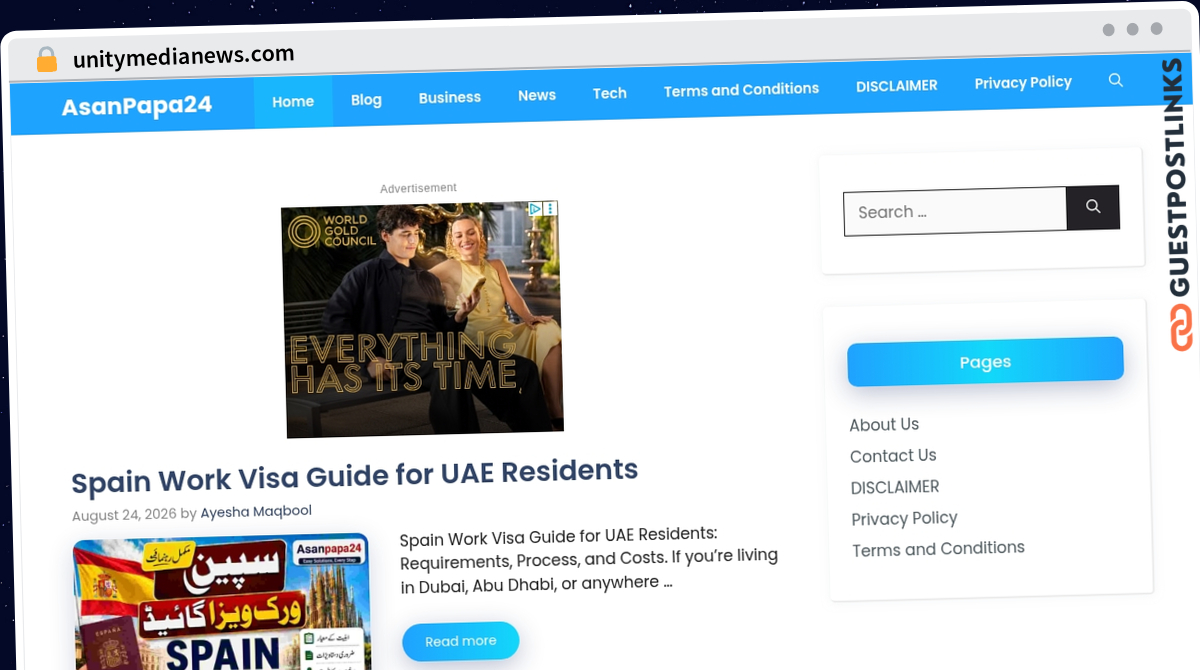 Publish Guest Post on unitymedianews.com