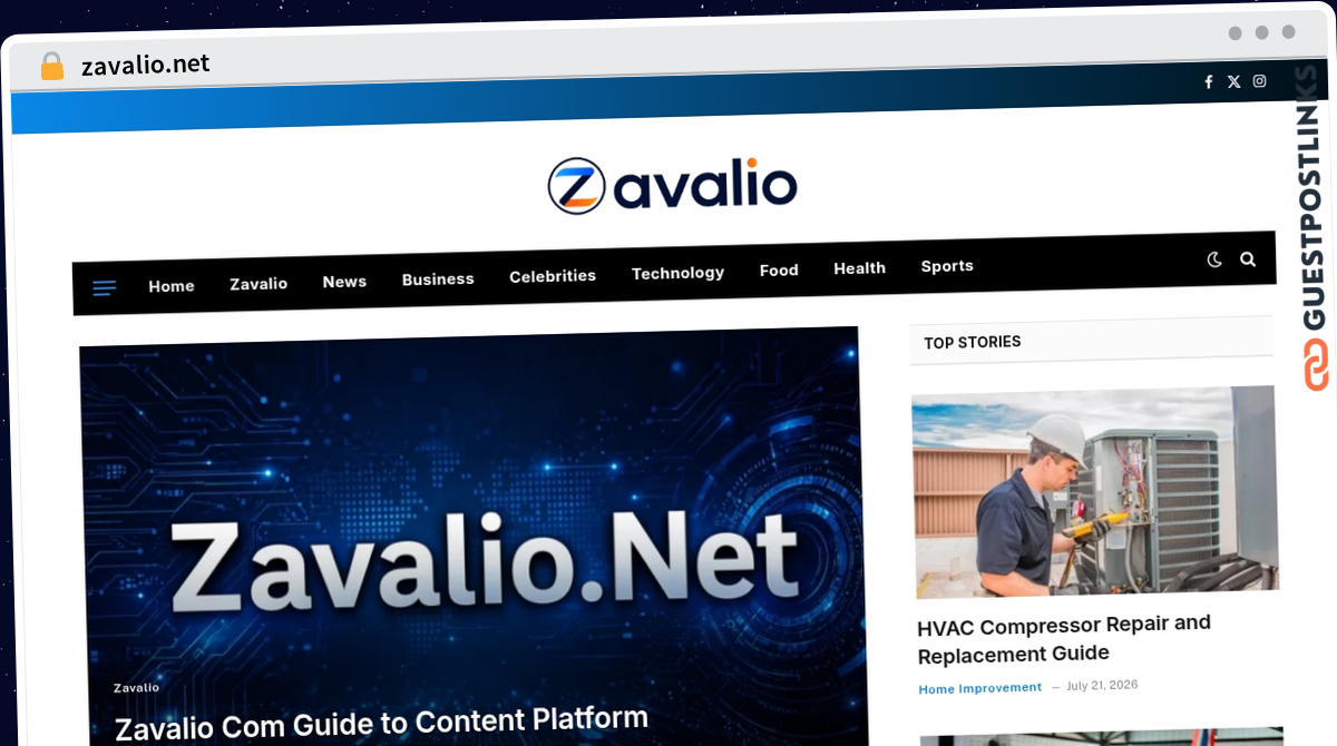 Publish Guest Post on zavalio.net