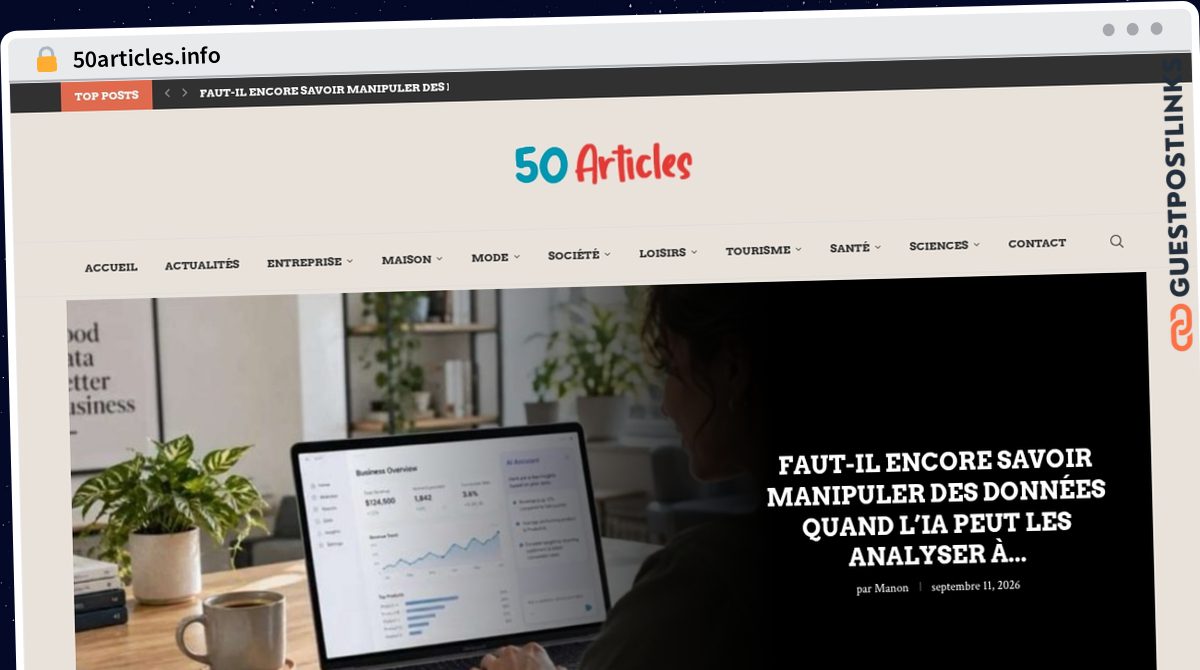 Publish Guest Post on 50articles.info