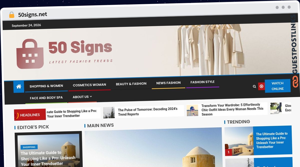 Publish Guest Post on 50signs.net