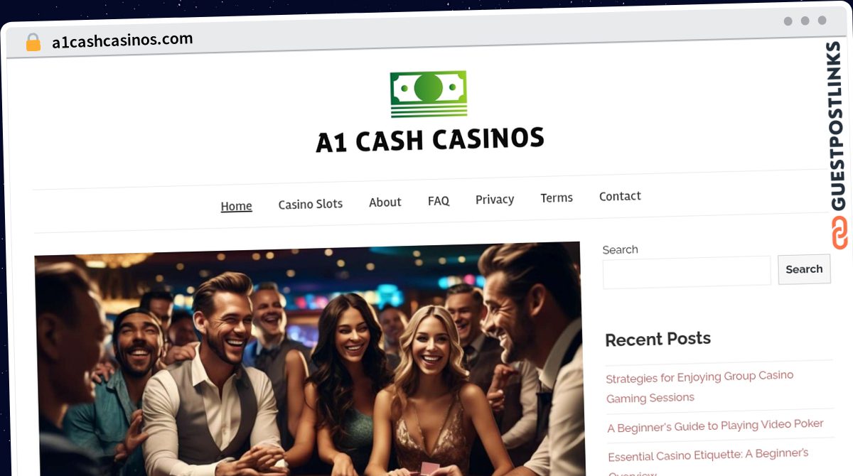 Publish Guest Post on a1cashcasinos.com