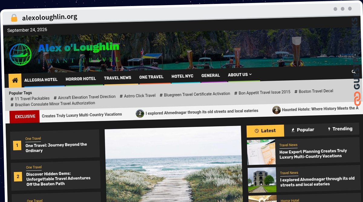 Publish Guest Post on alexoloughlin.org