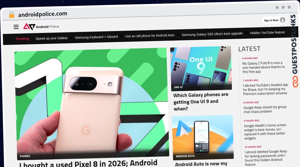 Publish Guest Post on androidpolice.com
