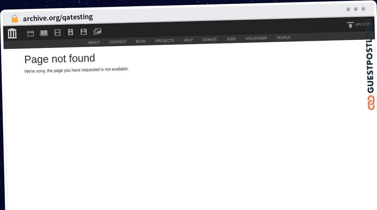 Publish Guest Post on archive.org/qatesting