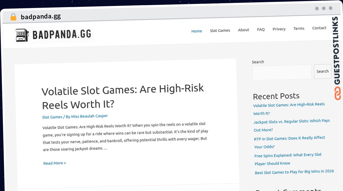 Publish Guest Post on badpanda.gg