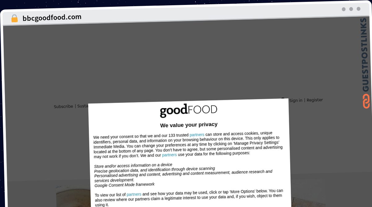 Publish Guest Post on bbcgoodfood.com