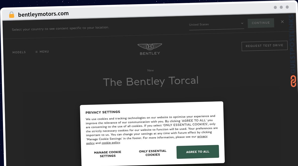Publish Guest Post on bentleymotors.com