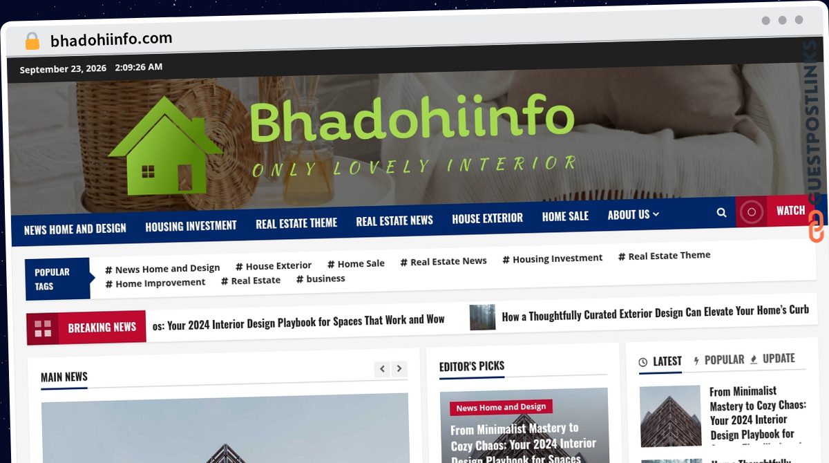 Publish Guest Post on bhadohiinfo.com