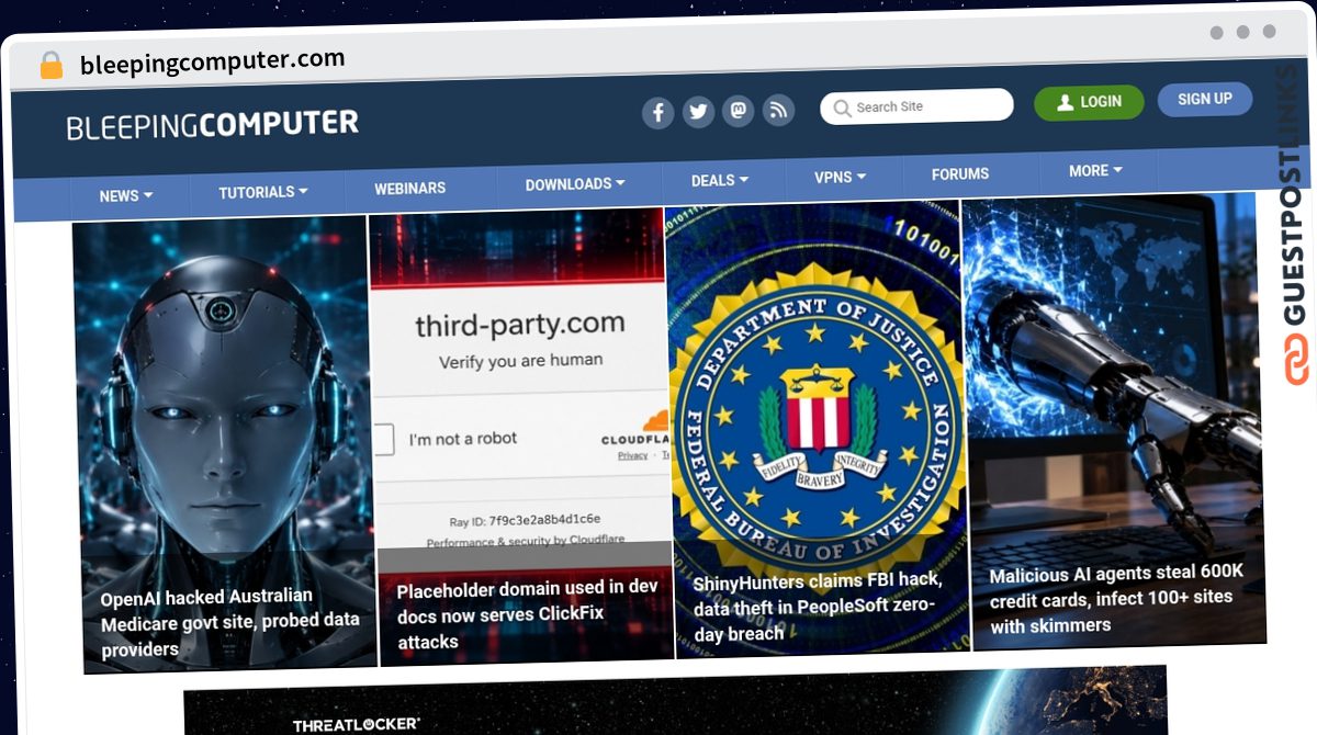 Publish Guest Post on bleepingcomputer.com