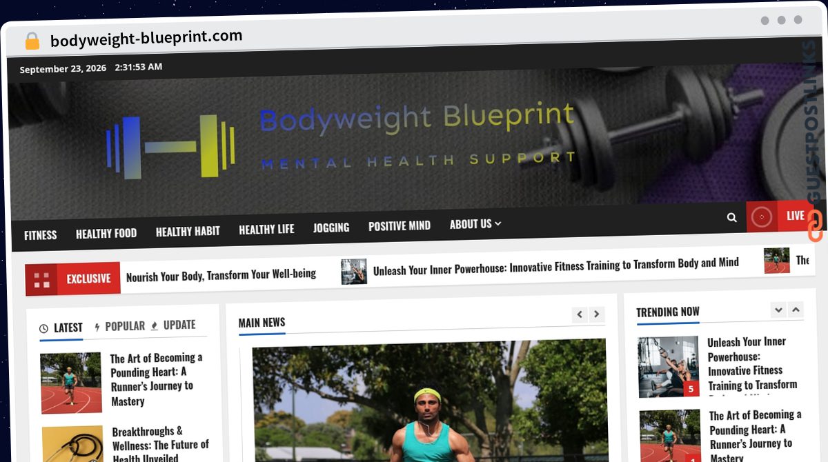 Publish Guest Post on bodyweight-blueprint.com