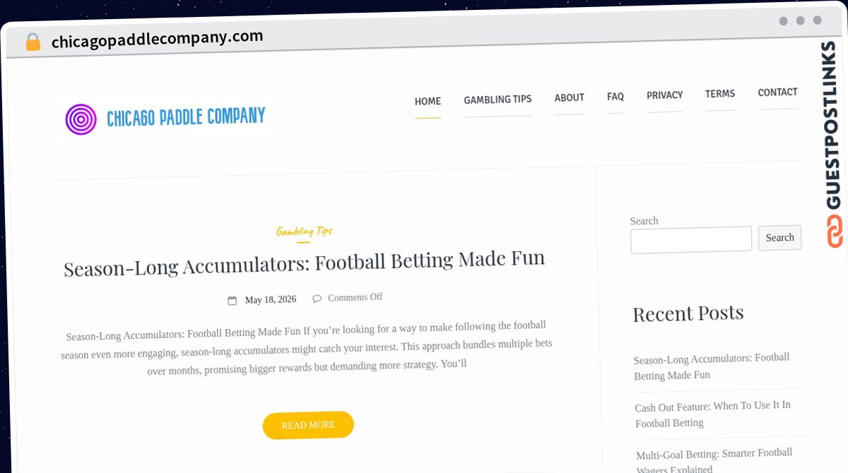 Publish Guest Post on chicagopaddlecompany.com