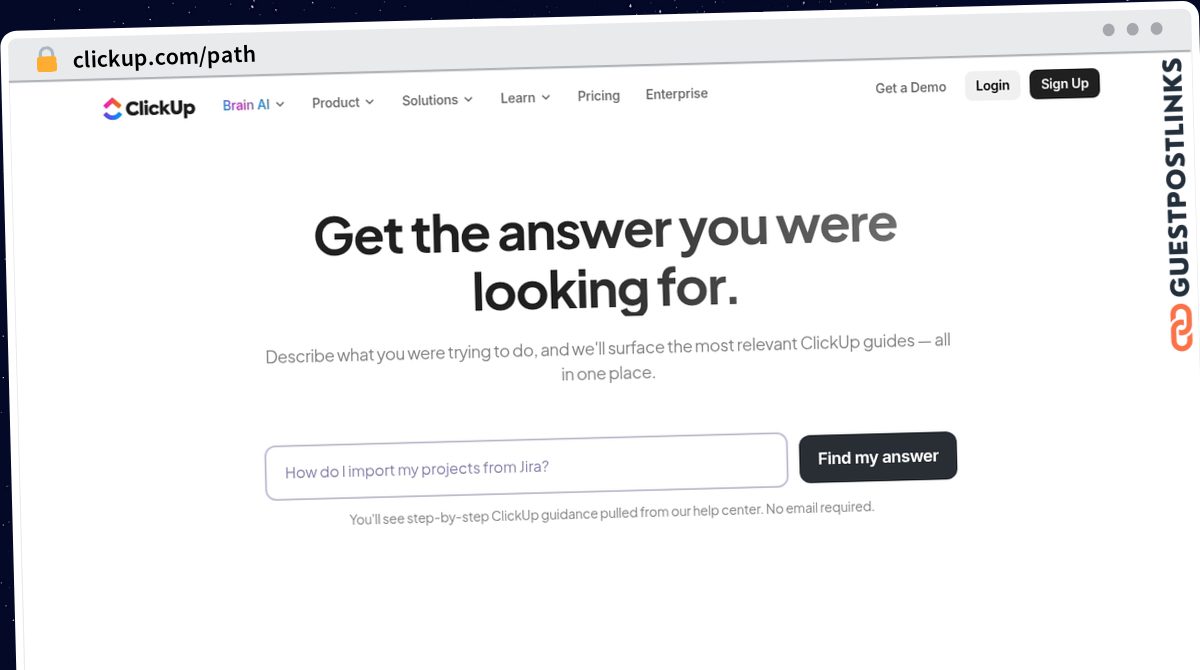 Publish Guest Post on clickup.com/path
