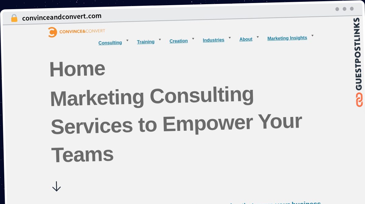 Publish Guest Post on convinceandconvert.com