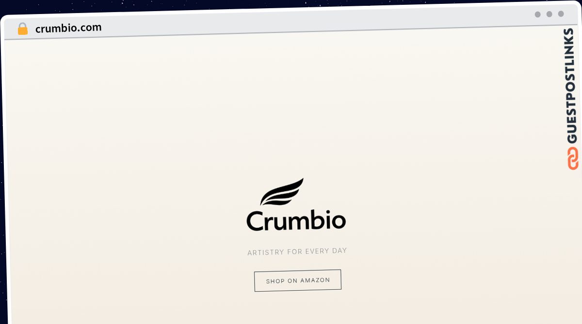 Publish Guest Post on crumbio.com