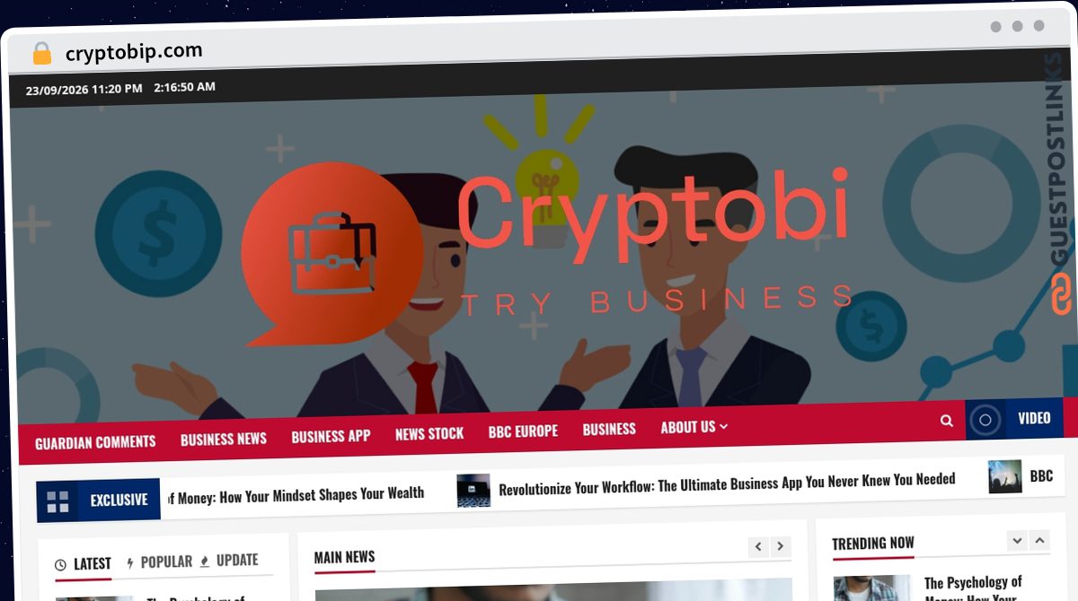 Publish Guest Post on cryptobip.com