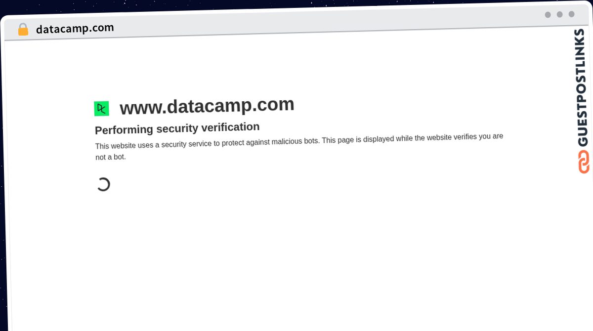 Publish Guest Post on datacamp.com