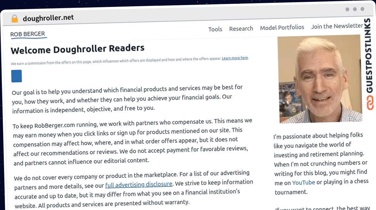 Publish Guest Post on doughroller.net