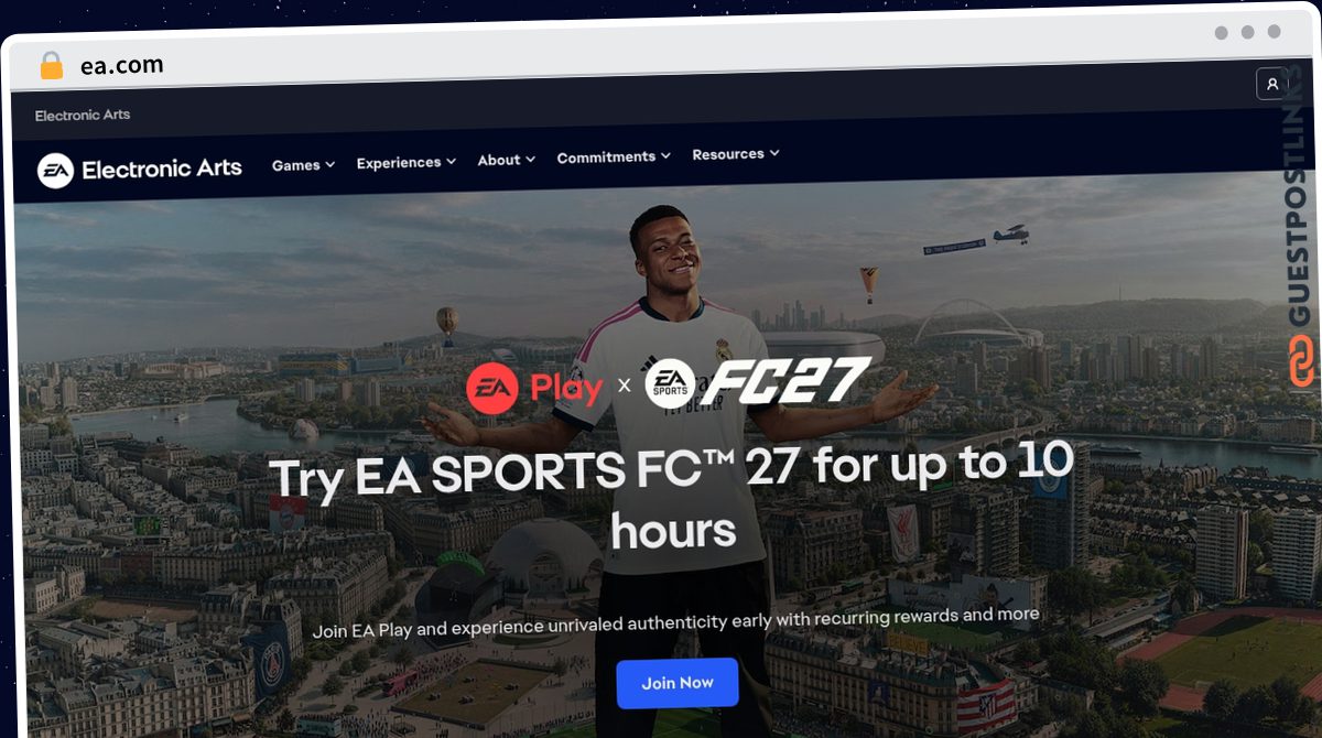 Publish Guest Post on ea.com