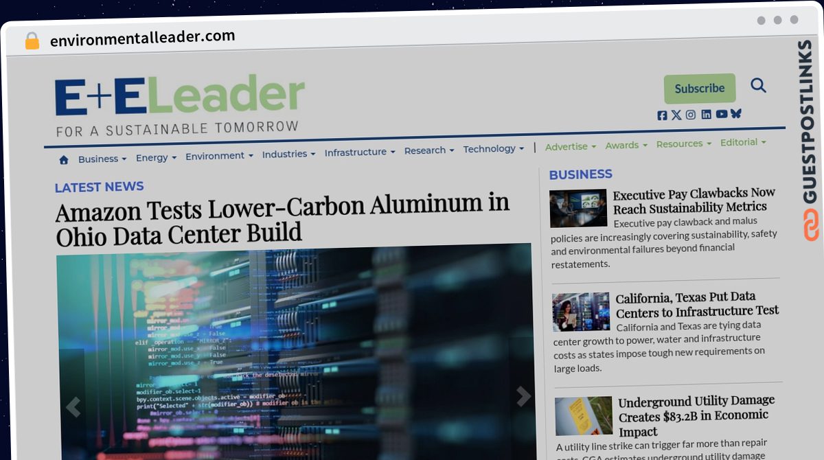 Publish Guest Post on environmentalleader.com