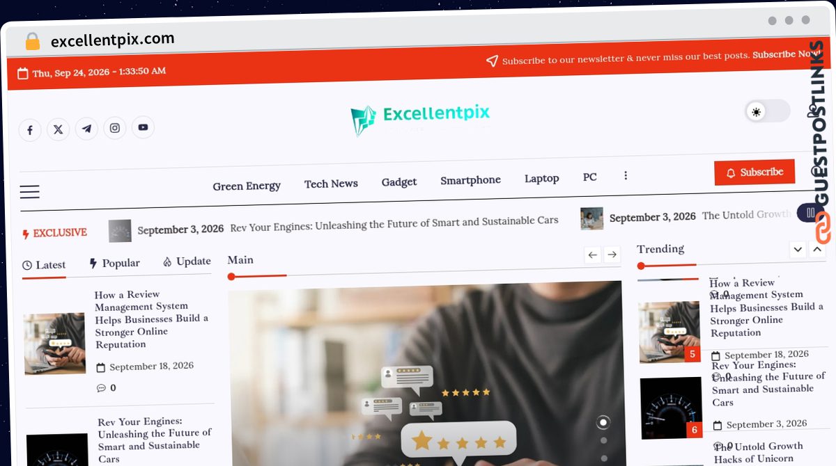 Publish Guest Post on excellentpix.com