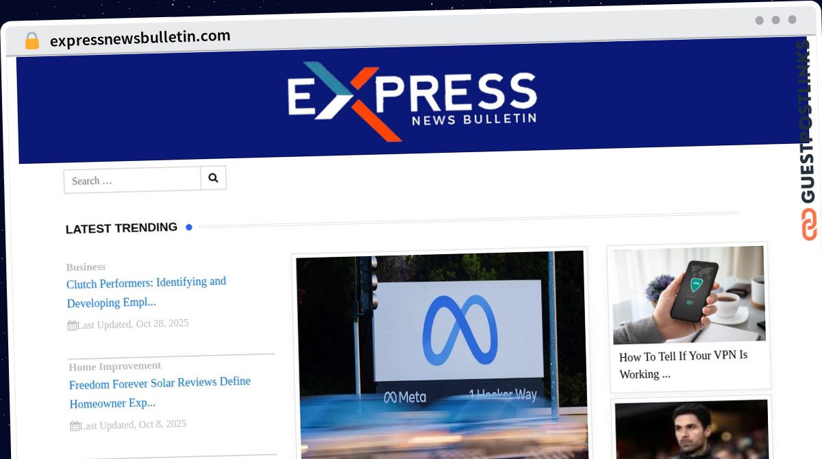 Publish Guest Post on expressnewsbulletin.com