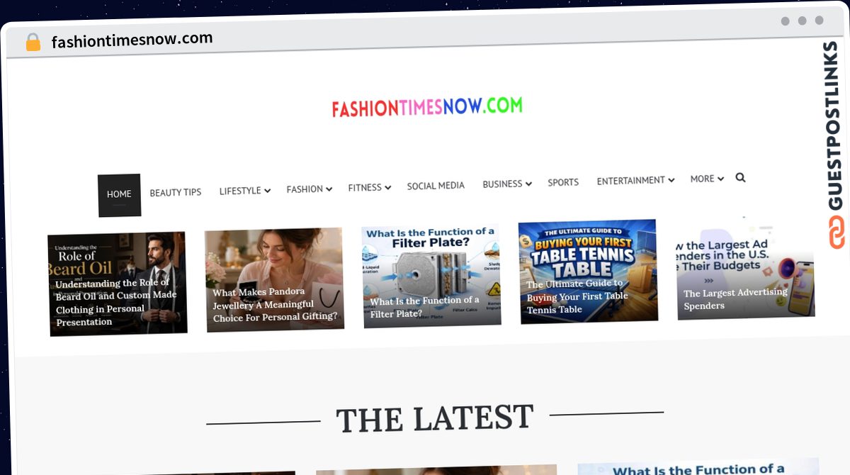 Publish Guest Post on fashiontimesnow.com