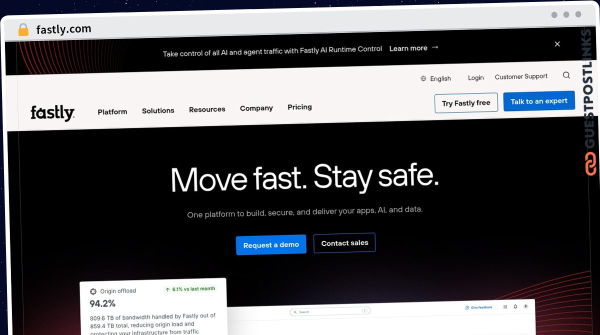 Publish Guest Post on fastly.com