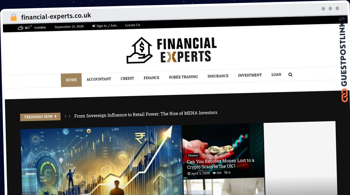Publish Guest Post on financial-experts.co.uk
